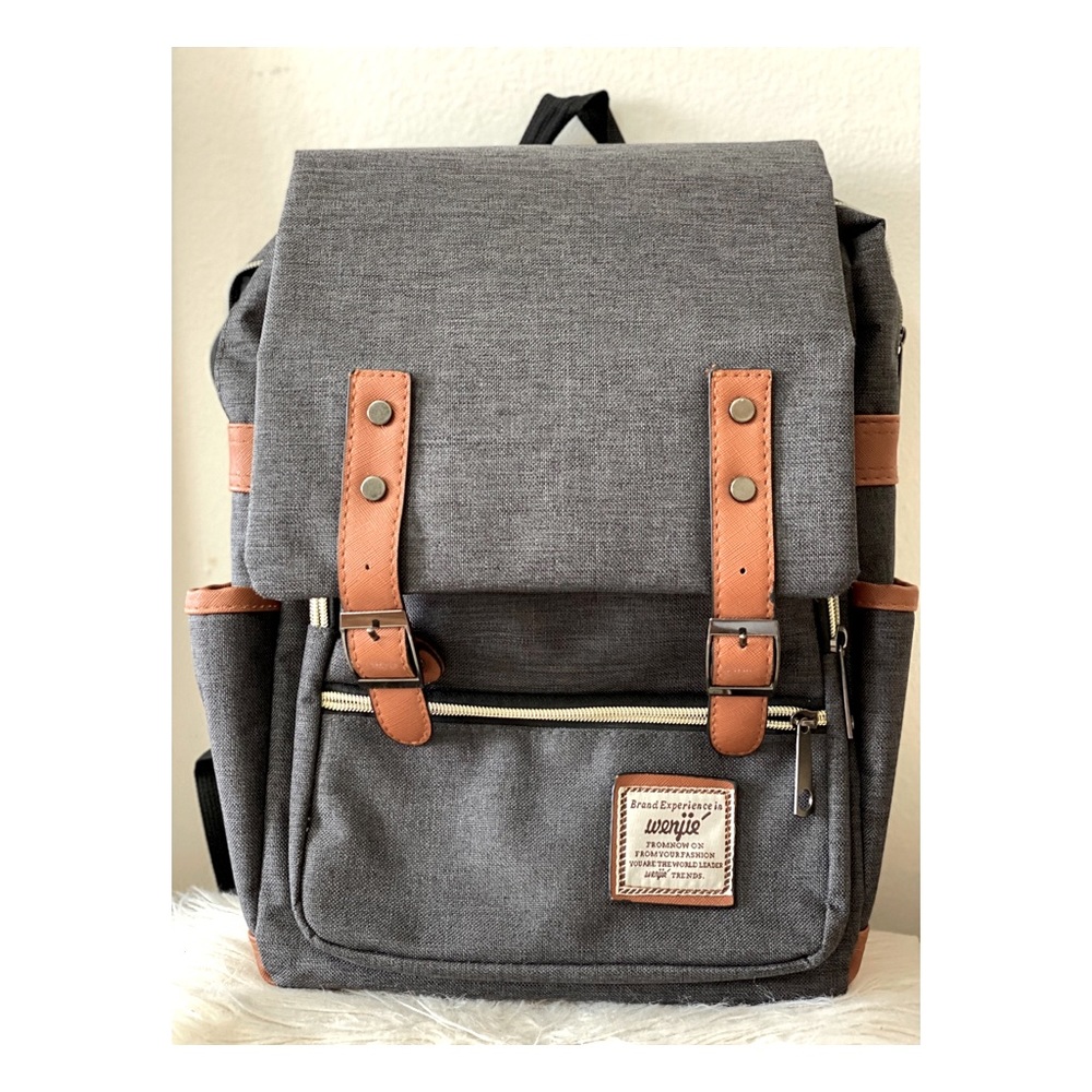 Laptop backpack- grey color unisex One size